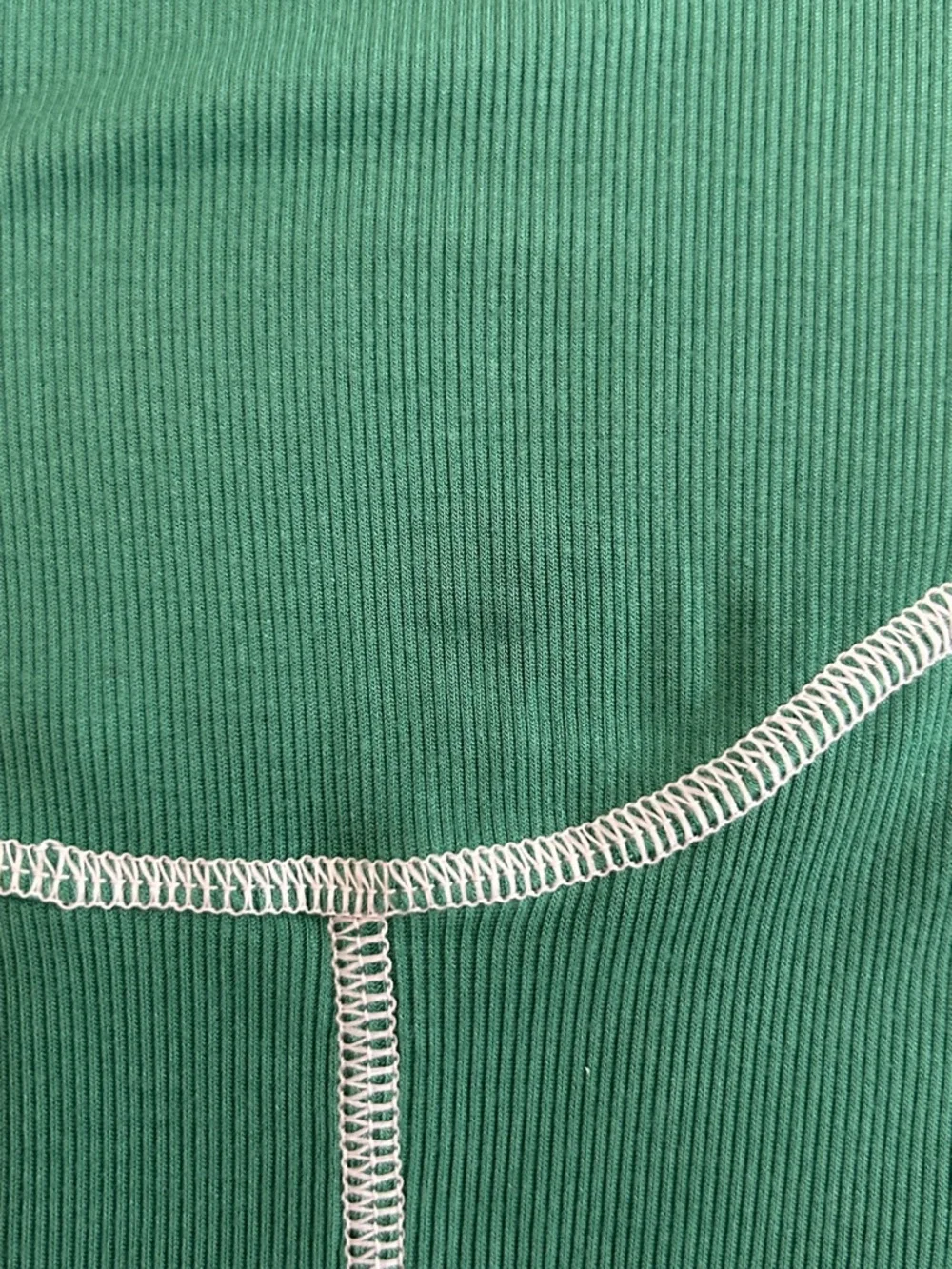 Aritzia Green Long-Sleeve Seam-Detail Top - Picture 2 of 4